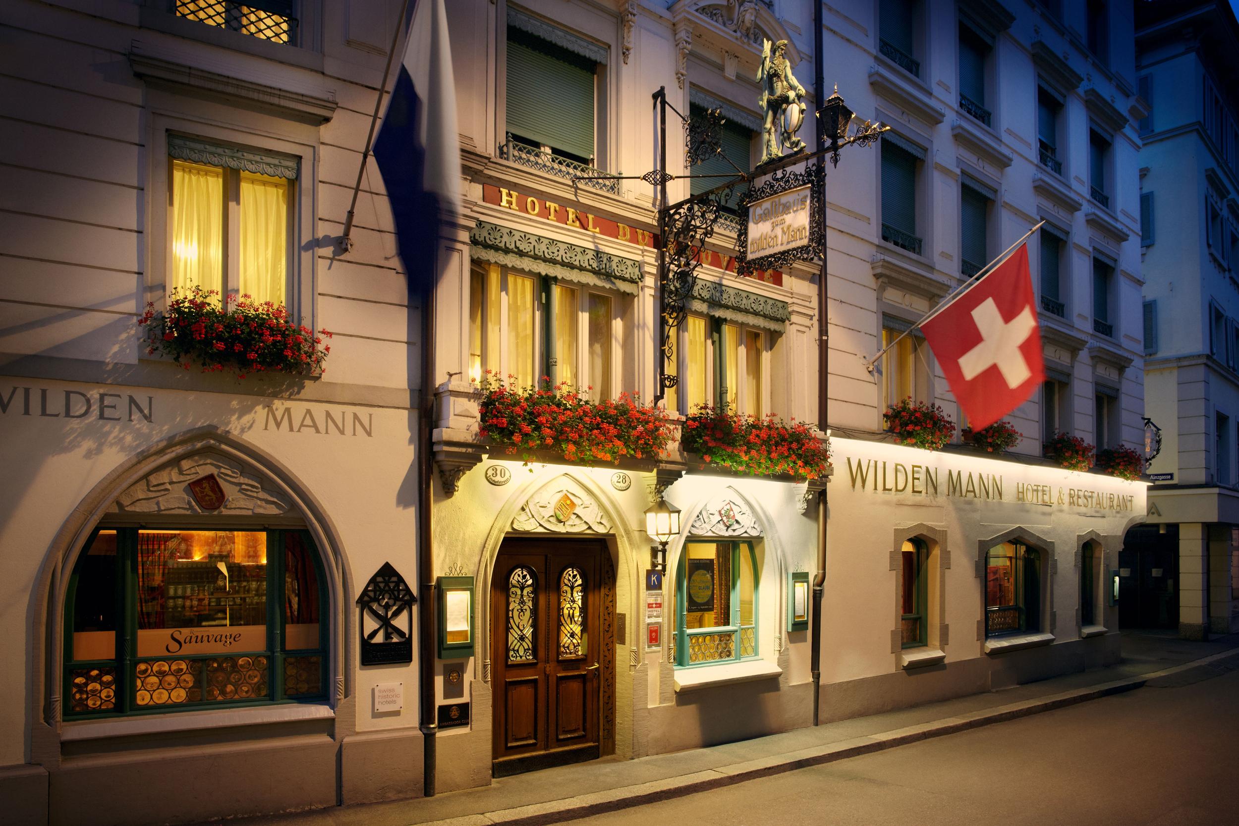 Romantik Hotel Wilden Mann Luzern Exterior foto